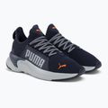Vyriški bėgimo batai PUMA Softride Premier Slip-On navy/platinum gray/ultra orange 4