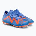 Vaikiški futbolo bateliai PUMA Future Match FG/AG JR mėlyni ir oranžiniai 107195 01 4