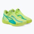 Vyriški krepšinio bateliai PUMA Rise Nitro fast yellow/electric peppermint 4