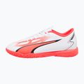 Vaikiški futbolo bateliai PUMA Ultra Play IT Jr puma white/puma black/fire orchid 11