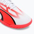 Vaikiški futbolo bateliai PUMA Ultra Play IT Jr puma white/puma black/fire orchid 7