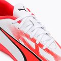 Vaikiški futbolo bateliai PUMA Ultra Play IT Jr puma white/puma black/fire orchid 8