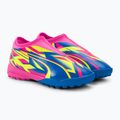 Vaikiški futbolo bateliai PUMA Match Ll Energy TT + Mid Jr luminous pink/ultra blue/yellow alert 4