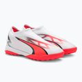 Vaikiški futbolo bateliai PUMA Ultra Match Ll Tt + Mid Jr puma white/puma black/fire orchid 4