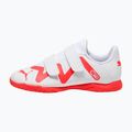 Vaikiški futbolo bateliai PUMA Future Play IT V Jr puma white/fire orchid 11
