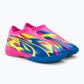 Vaikiški futbolo bateliai PUMA Ultra Match Ll Energy IT+Mid Jr luminous pink/ultra blue/yellow alert 4