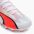 Vaikiški futbolo bateliai PUMA Ultra Pro FG/AG Jr puma white/puma black/fire orchid 7