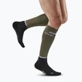 Vyriškos kompresinės bėgimo kojinės CEP Tall 4.0 olive/black 5