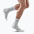 Vyriškos kompresinės bėgimo kojinės CEP Ultralight Short carbon white 2