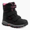 Vaikiški sniego batai KangaROOS K-Robi KTX jet black/daisy pink