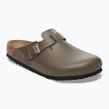 Šlepetės BIRKENSTOCK Boston NL Regular smooth leather concrete gray
