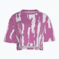 Moteriški marškinėliai adidas Thebe Magugu Allover Print Crop Tee semi pulse lilac/white