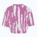 Moteriški marškinėliai adidas Thebe Magugu Allover Print Crop Tee semi pulse lilac/white 2