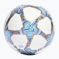 Futbolo kamuolys adidas UCL Training 23/24 white/silver metallic/bright cyan dydis 5