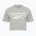Moteriški marškinėliai Reebok Identity Big Logo Crop Tee medium grey heather