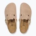 Šlepetės BIRKENSTOCK Boston Suede Leather sandcastle 4