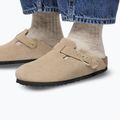 Šlepetės BIRKENSTOCK Boston Suede Leather sandcastle 8