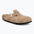 Šlepetės BIRKENSTOCK Boston Suede Leather sandcastle