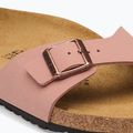Moteriškos šlepetės BIRKENSTOCK Madrid Birkibuc Narrow rožinės molio spalvos 6