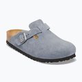 Šlepetės BIRKENSTOCK Boston Suede Leather stone blue