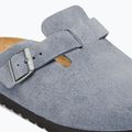 Šlepetės BIRKENSTOCK Boston Suede Leather stone blue 6
