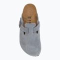 Šlepetės BIRKENSTOCK Boston Suede Leather stone blue 5