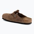 Šlepetės BIRKENSTOCK Boston Suede Leather dark tea 3