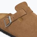 Šlepetės BIRKENSTOCK Boston Suede Leather dark tea 6