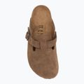 Šlepetės BIRKENSTOCK Boston Suede Leather dark tea 5