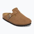 Šlepetės BIRKENSTOCK Boston Suede Leather dark tea