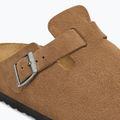 Šlepetės BIRKENSTOCK Boston Suede Leather dark tea 6