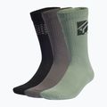 Kojinės adidas FIVE TEN Cushioned Crew Sock 3 poros black/silver green/charcoal