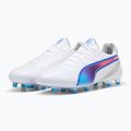 Futbolo batai PUMA King Ultimate FG/AG puma white/bluemazing/flat light grey/sunset glow 8