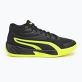 Vyriški krepšinio batai PUMA Court Pro puma black/electric lime 2