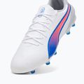 Futbolo batai PUMA King Match FG/AG puma white/bluemazing/flat light grey/sunset glow 12