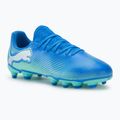Vaikiški futbolo batai PUMA Future 7 Play FG/AG Jr hyperlink blue/mint/puma white