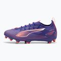 PUMA Ultra 5 Pro FG/AG Jr vaikų futbolo bateliai lapis lazuli/puma white/sunset glow 9