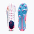 Vaikiški futbolo batai PUMA Ultra 5 Match Vol. Up FG/AG Jr puma white/luminous blue 4