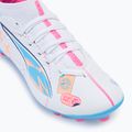 Vaikiški futbolo batai PUMA Ultra 5 Match Vol. Up FG/AG Jr puma white/luminous blue 7