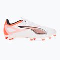 Futbolo batai PUMA Ultra 5 Play FG/AG puma white/puma black/glowing red 2