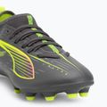 Vaikiški futbolo batai PUMA Ultra 5 Match FG/AG Jr matte aged silver/yellow alert/puma aged silver 7