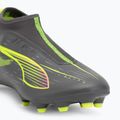 Vaikiški futbolo bateliai PUMA Ultra 5 Match+ LL FG/AG Jr matte aged silver/yellow alert/puma aged silver 7