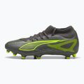 Vyriški futbolo bateliai PUMA Ultra 5 Play+ FG/AG matte aged silver/yellow alert/puma aged silver