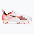 Vaikiški futbolo batai PUMA Ultra 5 Play FG/AG Jr puma white/puma black/glowing red 2