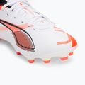 Vaikiški futbolo batai PUMA Ultra 5 Play FG/AG Jr puma white/puma black/glowing red 7