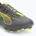 Vaikiški futbolo batai PUMA Ultra 5 Pro FG/AG Jr matte aged silver/yellow alert/sun struck 7
