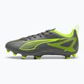 Vaikiški futbolo batai PUMA Ultra 5 Play FG/AG Jr matte aged silver/yellow alert/puma aged silver