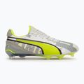 Vyriški futbolo batai PUMA King Ultimate Forever FG/AG feather gray/electric lime/puma white/flat light gray 2