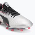 Vyriški futbolo bateliai PUMA King Ultimate FG/AG puma silver/puma black/sun struck/puma white 7