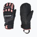 Vaikiškos slidininkų pirštinės ZIENER Luron Aquashield PR Mitten black/pink vani